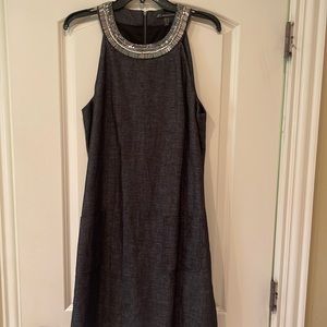 Dark denim with beads Adriana Papell dress size 14